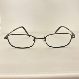 #5777 Hilco Brown Smoke Rectangular Eyeglass Frames Only 49-19-130